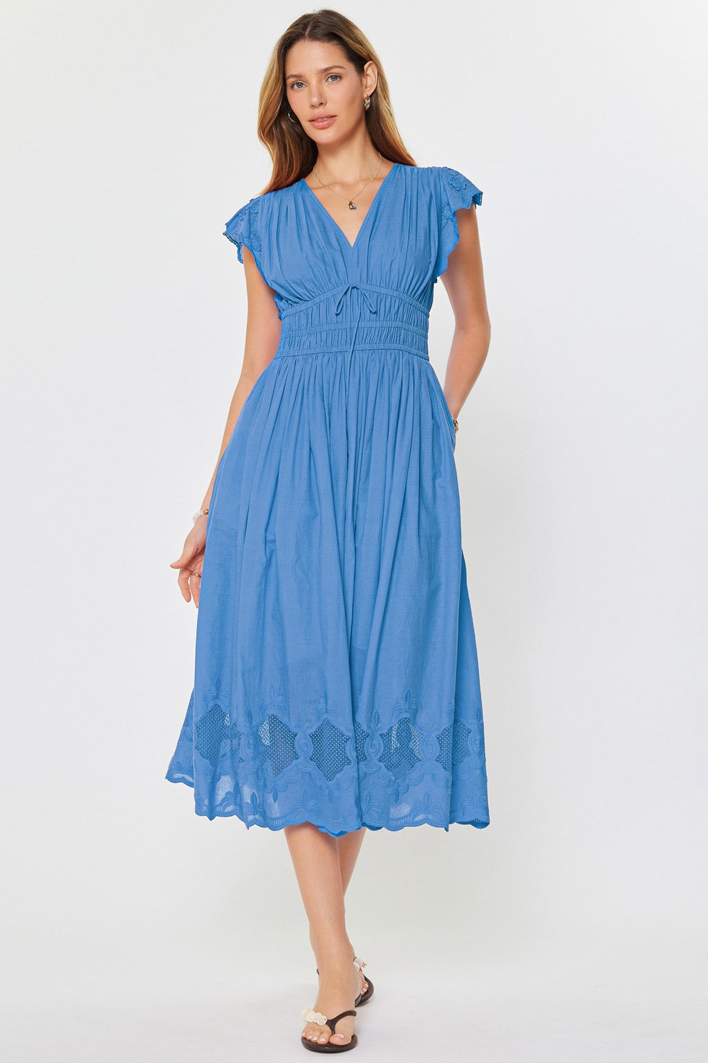 adele midi dress Adele Black Regular Embroidered Midi Dress