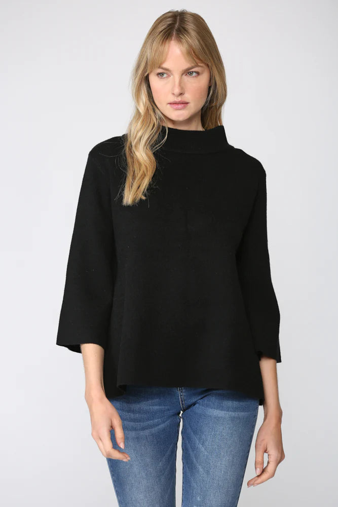 Mock Neck in Black– LADYCO